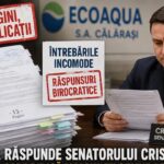 ECOAQUA răspunde senatorului Cristian Rusu: multe pagini, puține explicații